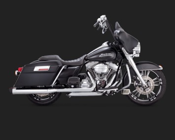 Vance & Hines Slip-ons Monster Oval Black Tips Harley FLT Touring 1995-2016